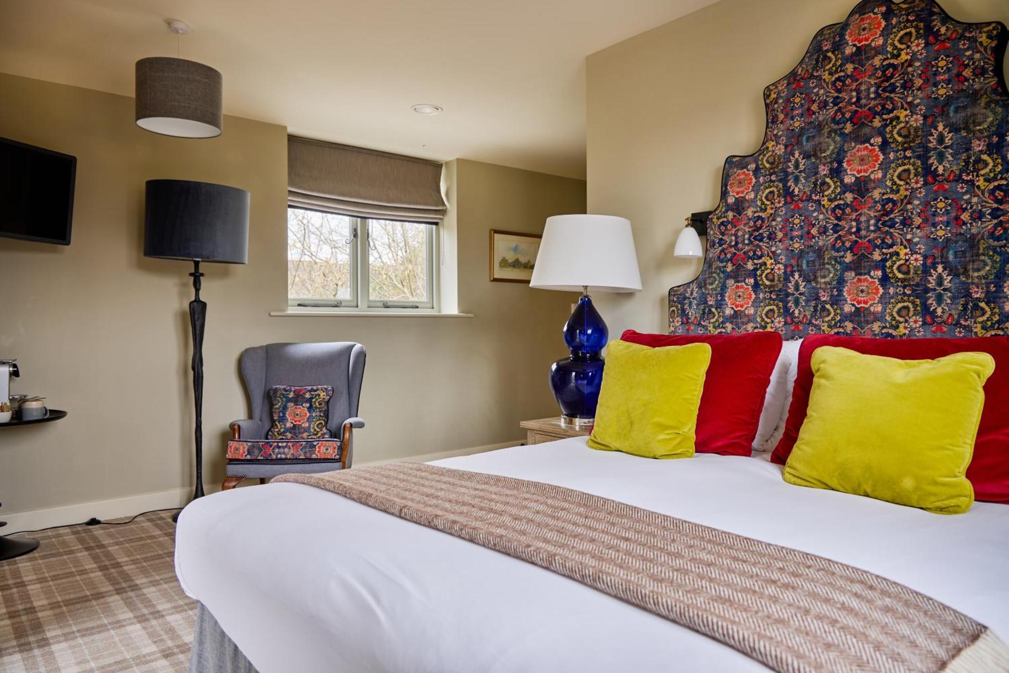 The Harcourt Arms Hotell Stanton Harcourt Rum bild A bedroom at The Old parsonage